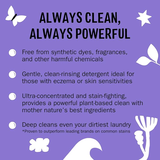 Molly's Suds Original Laundry Detergent Powder | Clean Laundry Detergent Powder for Sensitive Skin | Simple, Effective Ingredients, Stain Fighting | 120 Loads (Lavender)-Ruum Studio Home