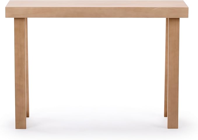 Plank+Beam Solid Wood Console Table, 46.25 Inch, Sofa Table, Narrow Entryway Table for Hallway, Behind The Couch, Living Room, Foyer, Easy Assembly, Blonde-Ruum Studio Home