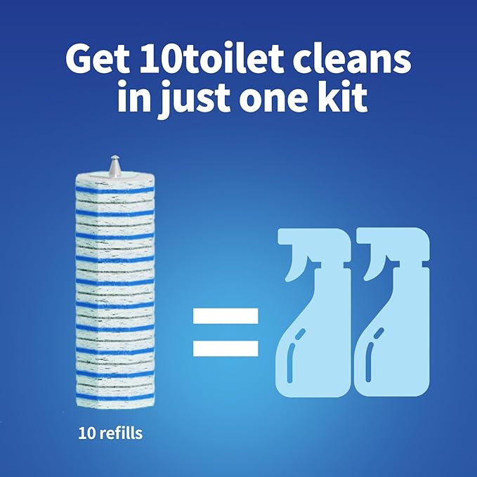 60pc Refills Disposable Toilet mats Brush Cleaning System, Toilet Cleaning Brush, 60 Replacement Brush Heads, No Handle or Base，Toliet Wand Refills,Toilet Bowl Clean Refill Pads,Toilet Scrubber Refill-Ruum Studio Home