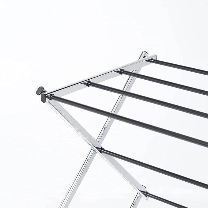 Displays By Jack Portable Collapsible Clothing Dryer Rack, Foldable Drying Rack for Clothes, Lingerie, Towels, Linens, Laundry Home Apartment Must Haves, Metal Chrome Finish-Ruum Studio Home