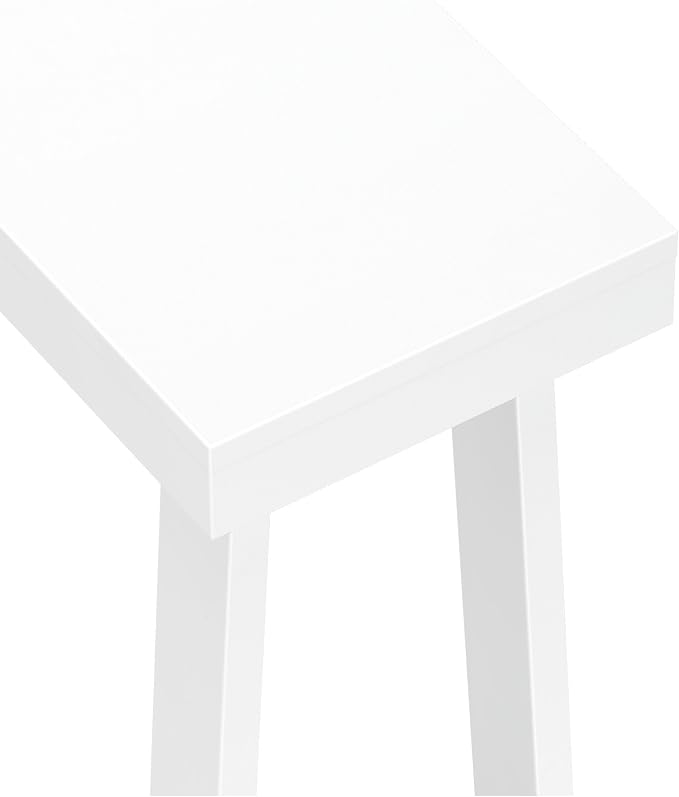 Plank+Beam Solid Wood Console Table, 46.25 Inch, Sofa Table, Narrow Entryway Table for Hallway, Behind The Couch, Living Room, Foyer, Easy Assembly, White-Ruum Studio Home