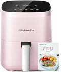 Air Fryer, Beelicious 8-in-1 Smart Compact 4QT Air Fryers, Shake Reminder,450°F Digital Airfryer with Flavor-Lock Tech, Tempered Glass Display, Dishwasher-Safe & Nonstick, Fit for 1-3 People, Pink-Ruum Studio Home