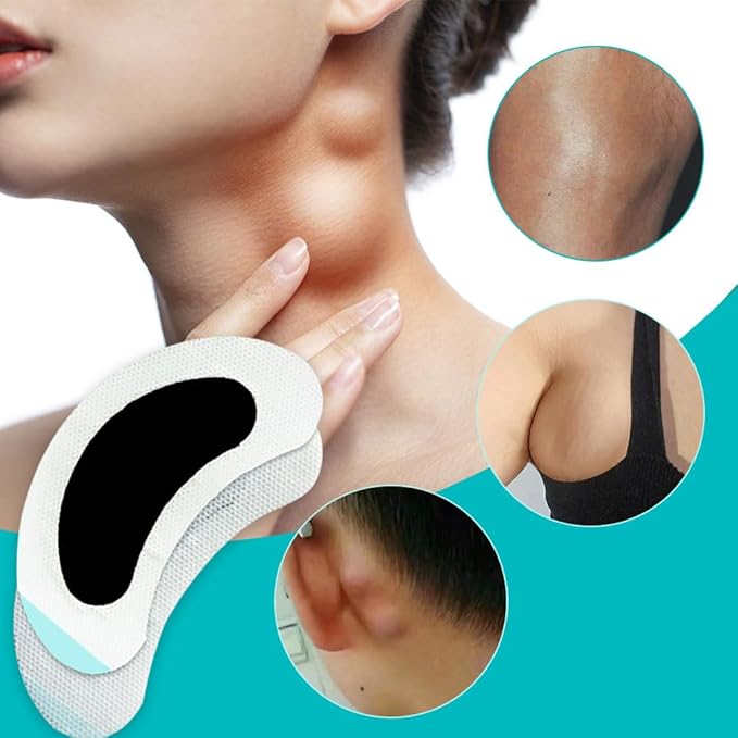 BXQJRJLymphatic Drainage Patch Lymphatic Drainage Herbal Lymphatic Drainage Care Patch Herbal Neck Patch (12)-Ruum Studio Home