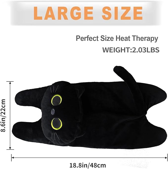 Microwave Heating Pad for Cramps Pain Relief, 19 * 9" Microwavable Heating Pads for Back, Neck Shoulder, Cute Microwave Heating Pad Stuffed Animal, Moist Heat Pack, Lavender-Ruum Studio Home