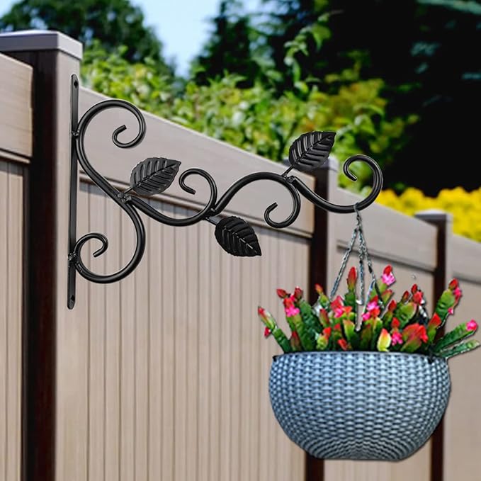 TIHOOD 4PCS Plants Hangers Outdoor Indoor Decor, Wall Hooks for Hanging Plant Bracket, Plant Hooks for Bird Feeder, Wind Chime, Lights, Lanterns-Ruum Studio Home