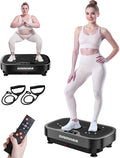 Vibration Plate Exercise Machine for Lymphatic Drainage, 2025 Advanced Triple Motors Vibrating Equipment for Weight Loss, Whole Body Workout with Magnetic Acupoints, Gym Home Shake Board for Fitness-Ruum Studio Home