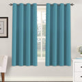 H.VERSAILTEX Window Treatment Blackout Thermal Insulated Room Darkening Solid Grommet Curtains/Drapes for Bedroom (Set of 2 Panels,52 by 63 Inch Long, Storm Blue)-Ruum Studio Home