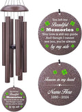 Personalized Memorial Wind Chime, Sympathy Wind Chimes for Loss of Loved One, Bereavement & in Memory Wind Chimes, Sympathy Gifts in Memory of Father, Mother or a Loved One-Ruum Studio Home