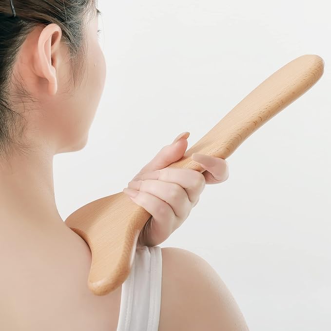 Wood Therapy Massage Tool Wooden Lymphatic Drainage Massager Body Sculpting Tools for Maderoterapy,Gua Sha,Muscle Release-11 * 6inches-Ruum Studio Home