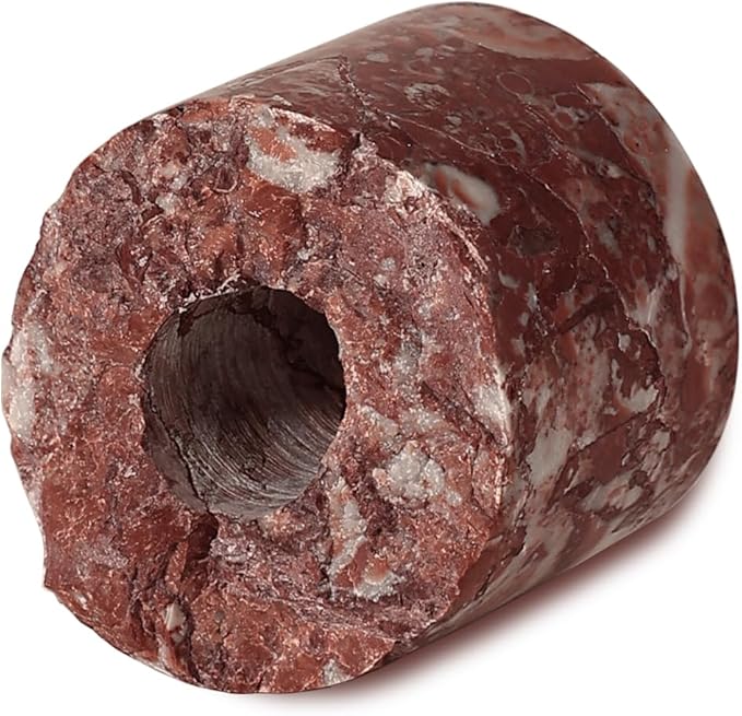 Travertine Candle Holder - Handmade Marble Candlestick Holder for Taper Candle - Vintage Small Stone Candle Sticks Holder Decor for Table Centerpieces, Wedding, Party, Fits 3/4 Inch Thick Candle-Ruum Studio Home