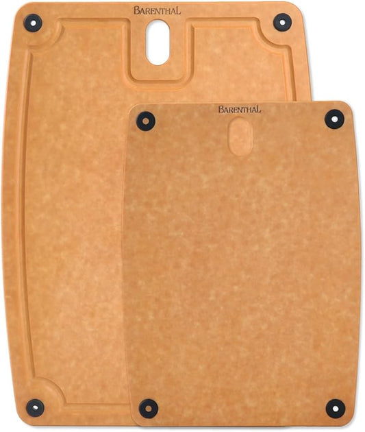Cutting Boards for Kitchen Dishwasher Safe Eco-Friendly Composite Cutting Board Set of 2, Reversible Chopping Board with Handles & Juice Grooves, Small & Large Cutting Board for Countertop-Ruum Studio Home