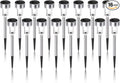 Solar Lights Outdoor Waterproof, Stainless Steel LED Landscape Lighting, Solar Garden Lights Solar Powered, Outdoor Solar Lights for Yard, Pathway, Walkway, Patio , Lawn - 16 Pack ( Cold White )-Ruum Studio Home