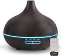 Diffusers for Essential Oils Large Room, 550ml Essential Oil Diffusers with Remote Control, Ultrasonic Oil Diffuser with Timer, 7 Colors Light for Bedroom-Ruum Studio Home