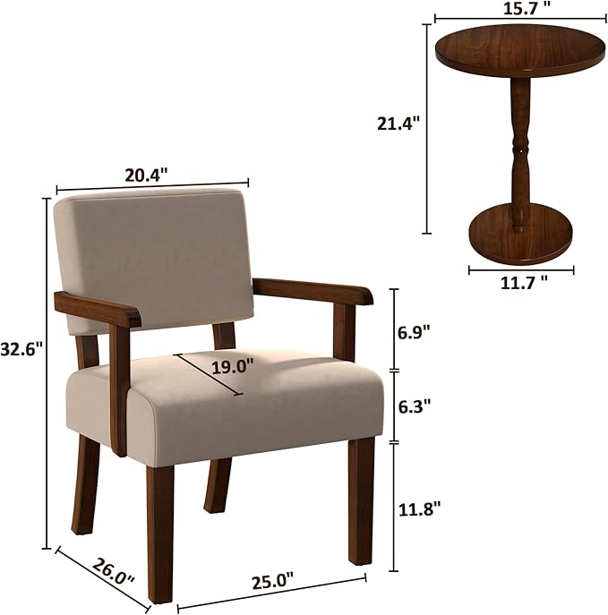 Accent Chair, Cat-Scratch Velvet Living Room Chairs Oversize with Soft Seat and Armrests for Dinning Room Bedroom Reading Room Waiting Room-Ruum Studio Home