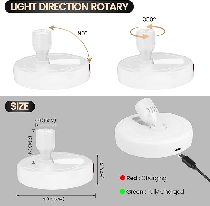 Cordless Spotlight Battery Powered, Plant Spot Light Indoor, Rechargeable Picture Lights with Remote, LED Accent Lighting, Dimmable Uplight for Tree Dartboard Decor Painting Art Photo-Ruum Studio Home