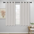 Easy-Going Blackout Curtains for Bedroom, Solid Thermal Insulated Grommet and Noise Reduction Window Drapes, Room Darkening Curtains for Living Room, 2 Panels (52x46 in, Light Linen)-Ruum Studio Home