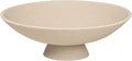 Decorative fruit bowl for Home Decor Large Modern Handicraft Key Bowl for Entryway Table Stylish Centerpiece Purse Bowl Pedestal bowl for Kitchen Counter Coffee Table(Artificial Stone Beige)-Ruum Studio Home