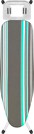 Ironing Board,Full Metal Construction| Height Adjustable, 43" X 13" W/with Iron Rest Heat & Scorch Resistant Fabric, Anti-Skid Feet, Heavy Duty| Easy to Fold-Ruum Studio Home