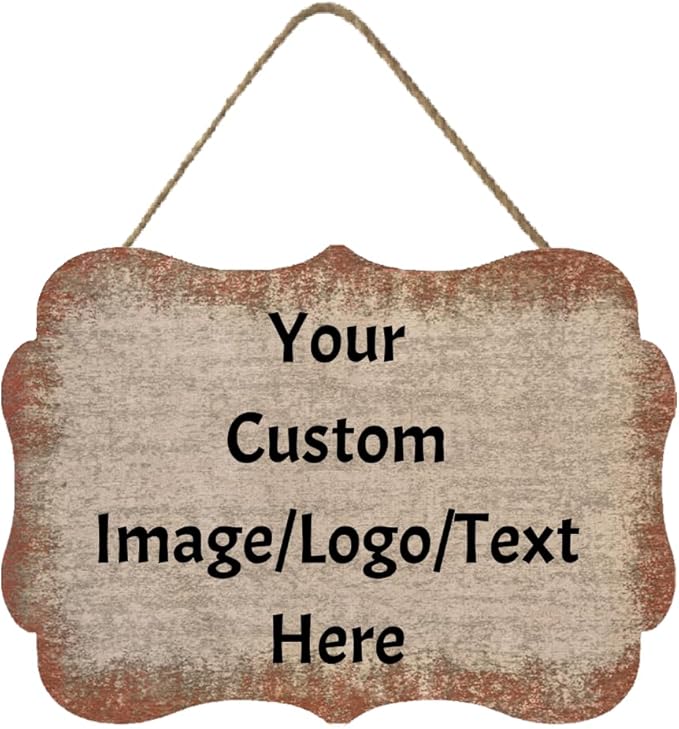 Personalized Custom Wooden Signs with Any Text Name for Home Door Man Cave Bar Family Farmhouse Decorative Home Kitchen Rustic Wall Decor-Ruum Studio Home