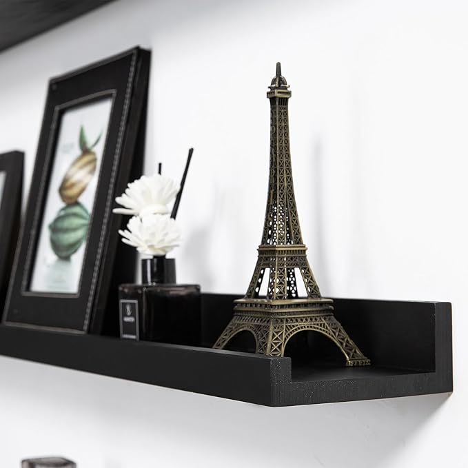 AZSKY Floating Picture Ledge Shelves for Wall Set of 3, 36 Inch Photo Shelves with Lip Long Large Nursery Book Shelf for Toys Storage Kids Bookshelf Wall Mounted Living Room Bedroom Decor Frames-Ruum Studio Home