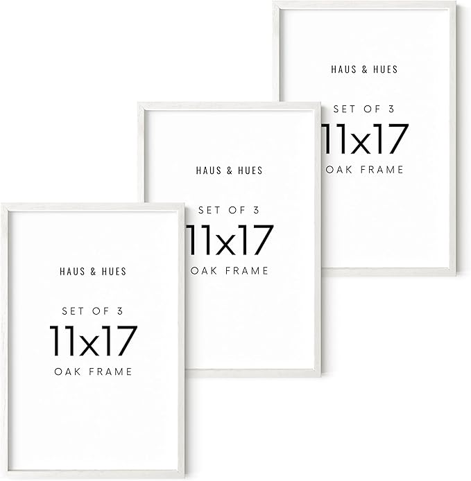 HAUS AND HUES Standalone White Oak Frame Set of 3-11x17-Ruum Studio Home