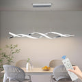 Modern Ceiling Chandelier Light, Acrylic Anti Flicker Pendant Lamp with Remote Control Dimmable 3 Color Mode & Brightness (Warm Cool Neutral Light) for Kitchen Bar-Ruum Studio Home