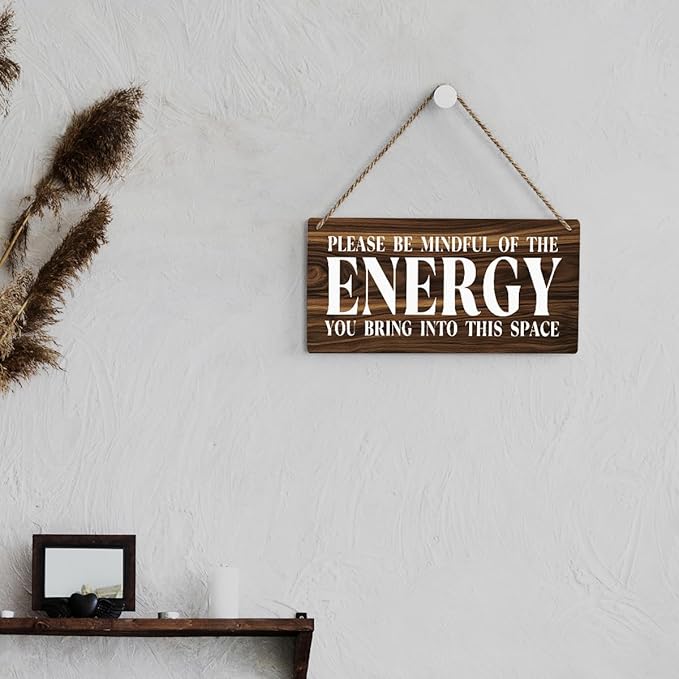 Inspirational Zen Wall Art, Positive Affirmations Wall Decor, Meditation Room Decor Spa Decor Spiritual Wall Art Decor Hanging Sign Wood Plaque Block for Home Office Bathroom Bedroom-Ruum Studio Home