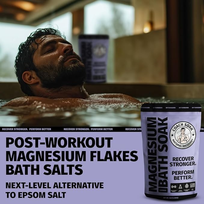 Coach Soak Recovery Bath Soak and Magnesium Lotion with MSM Lavender Bundle-Ruum Studio Home
