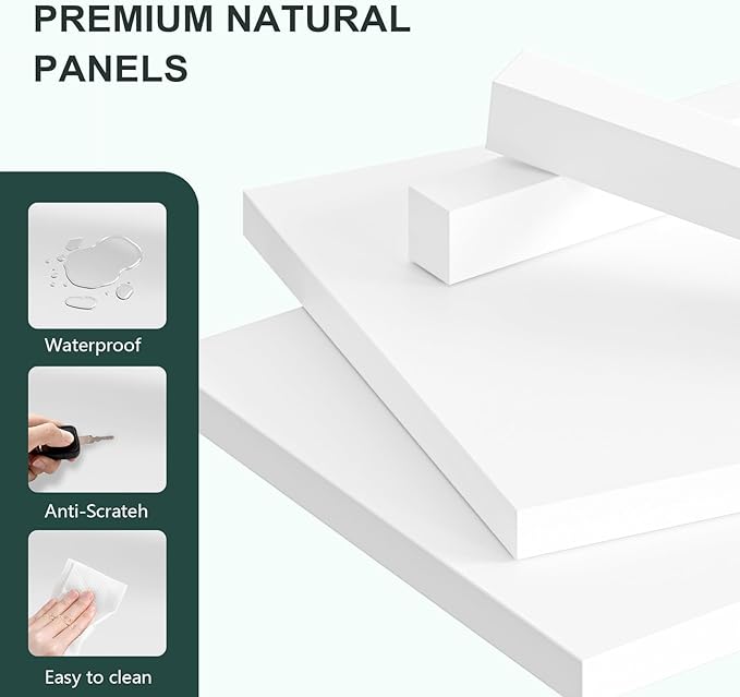 TVU 5-Shelf Wood Bookcase, 65 Inch Tall Bookshelf with Storage, Floor Standing Display Book Shelf，for Living Room Bedroom Study Office, White-Ruum Studio Home