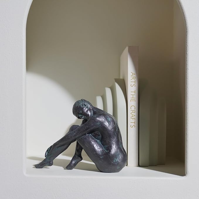 Guichifun Yoga Dancer Statue Home Decoration - Resin Bronze Sculpture Modern Creative Home Garden Statue Handicrafts Art Ware Décor Office Room or Outdoor Gifts 7.8 x 3 x 5.8 Inch-Ruum Studio Home