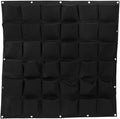 Ogrmar 36 Pockets Vertical Wall Garden Planter Plant Grow Bag for Flower Vegetable for Indoor/Outdoor (36 Pockets, Black)-Ruum Studio Home