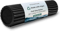 Oceanfoam Soft Tidal Roller (Black) - Low Density Foam Roller for Physical Therapy, Back Pain, Excercise & Stretching - Wave Textured - Yoga, Athletics, & Wellness - Full Size, 20" x 5"-Ruum Studio Home