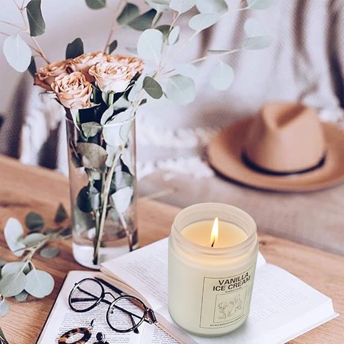 Scented Candles Sets, Candles for Home Scented,Made with Natural Soy Wax & Essential Oils, 35 Hour Burn Time,4 x 7.1 Oz Aromatherapy Candle Gifts for Christmas Birthday Women Mom Best Friends.-Ruum Studio Home