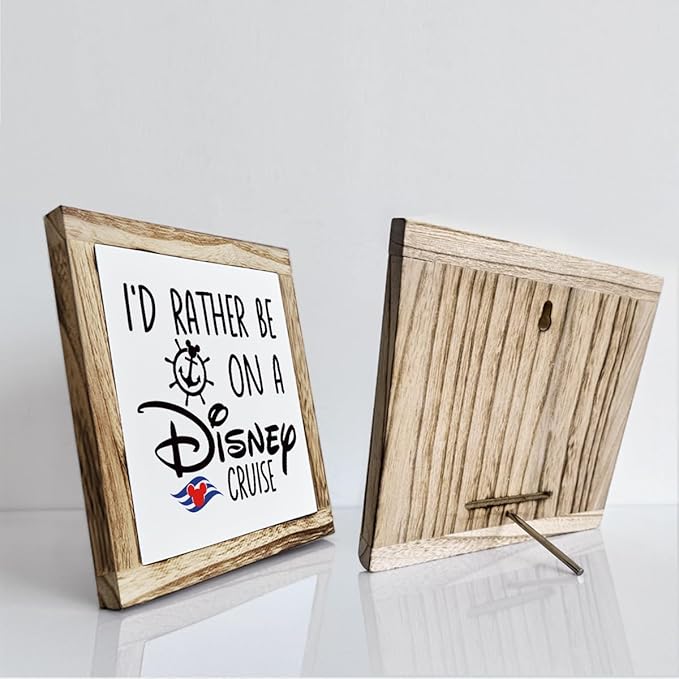 Rustic Wood Sign, Wooden Plaques Table Decor, Farmhouse Home Decorative, Inspired Decor for Office Cubicle, Small Wooden Box Sign, Office Decoration Art-Ruum Studio Home