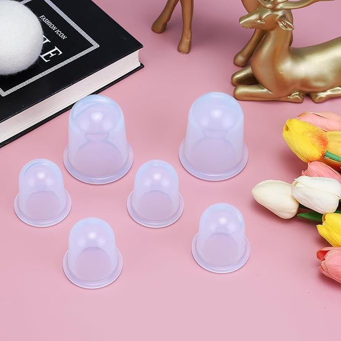 Silicone Cupping Therapy Set - Cupping Kit for Massage Therapy - Cellulite Remover Cupping Set - Anti Cellulite Cup Massager, Vacuum Suction Massage Cups for Cellulite Reduction-Ruum Studio Home