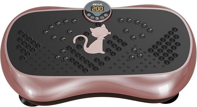 KRYLIX Vibration Plate Machine Exercise Platform for Whole Body Vibration Workout Weight Loss Lymphatic Drainage Fitness Platform Exercise Machine Vibrating Platform for Women Men-Ruum Studio Home
