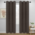 Easy-Going Blackout Curtains for Bedroom, Solid Thermal Insulated Grommet and Noise Reduction Window Drapes, Room Darkening Curtains for Living Room, 2 Panels(46x84 in, Taupe)-Ruum Studio Home