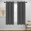 Easy-Going Blackout Curtains for Bedroom, Solid Thermal Insulated Grommet and Noise Reduction Window Drapes, Room Darkening Curtains for Living Room, 2 Panels(46x63 in, Gray)-Ruum Studio Home