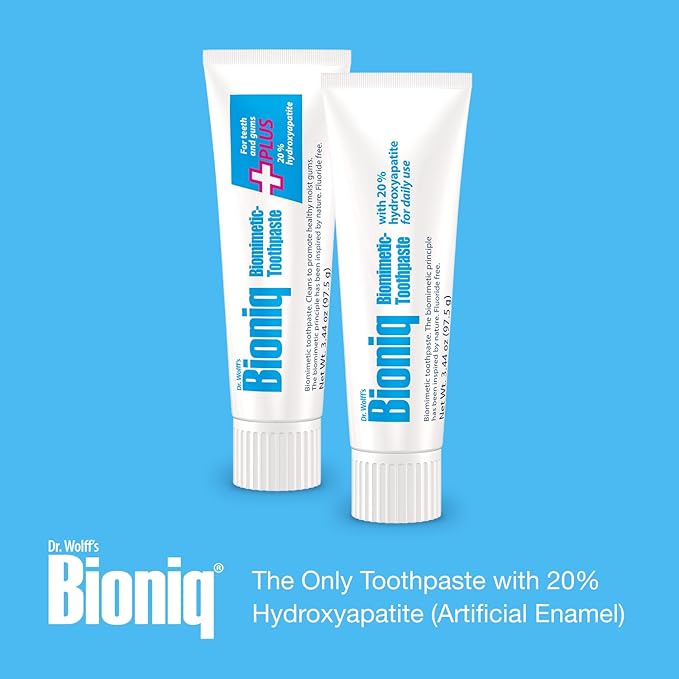 Bioniq Plus Biomimetic Toothpaste with 20 Percent Hydroxyapatite for Teeth and Gums I Clinically Tested I 3.44 oz-Ruum Studio Home