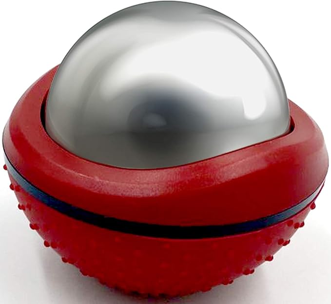 Cryosphere Massage Ball Hot Cold Roller Ball - Fast Muscle Pain Relief - Stainless Steel Balls for Heat or Ice Therapy - Feet Pain - Plantar Fasciitis- Back Ache - Foot Massager - 60 mm Ice Roller-Ruum Studio Home