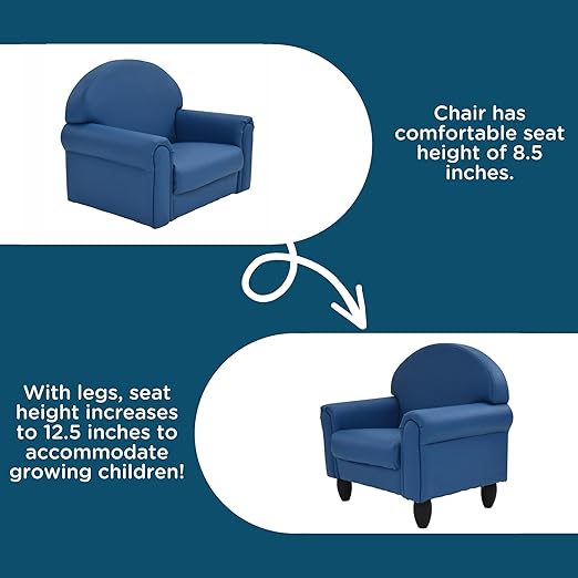 Children's Factory As We Grow Toddler Chair, Deep Water, CF805-195, Flexible Seating for Daycare or Preschool, Kids Reading Chair, Playroom Furniture-Ruum Studio Home