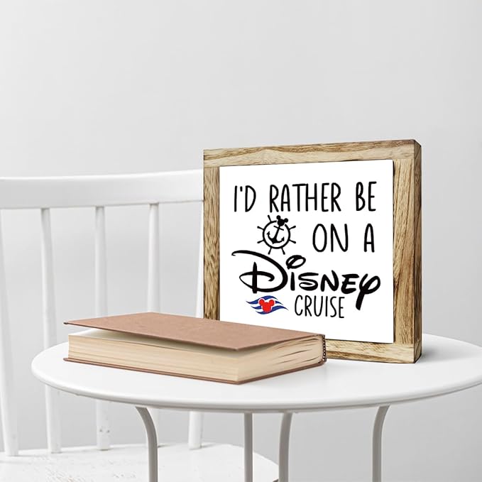 Rustic Wood Sign, Wooden Plaques Table Decor, Farmhouse Home Decorative, Inspired Decor for Office Cubicle, Small Wooden Box Sign, Office Decoration Art-Ruum Studio Home