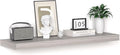 Floating Shelves - 10.3 Inch Deep Wall Shelf for Decor & Storage - Wall Mounted Display Shelving with Invisible Heavy-Duty Metal Bracket - 36" W x 10.3" D x 1.8" H - Set of 1 - Rustic Grey-Ruum Studio Home