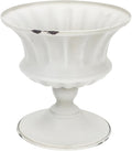 Urn Planter Antique Column Plant Pot Shabby Chic Metal Vase Pillar Plant Container Wedding Centerpieces Vases for Front Porch Decor White White Planter-Ruum Studio Home
