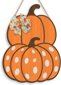 COLOR VALLEY ART Wooden Pumpkin Door Sign, Fall Decor Wall Art, 8.7x11.8 inches, Rustic Thanksgiving Decorations for Porch-Ruum Studio Home