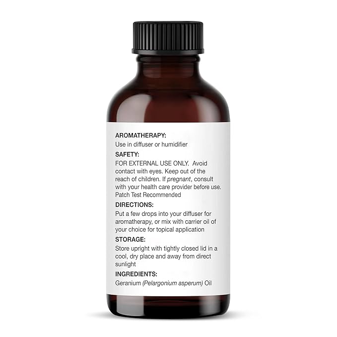Majestic Pure Geranium Essential Oil with Glass Dropper - 1 Fl Oz - 100% Pure and Natural Geranium Oil - Premium Grade Essential Oils for Diffuser, Aromatherapy, Soap and Candle Making-Ruum Studio Home