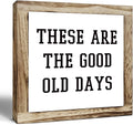 Inspirational Decor, Rustic Wood Sign, These are the Good Old Days Signs, Wooden Plaques Signs Table Decoration, Living Room Family Decor, Home Decorate for Shelf, Office Decorate-Ruum Studio Home