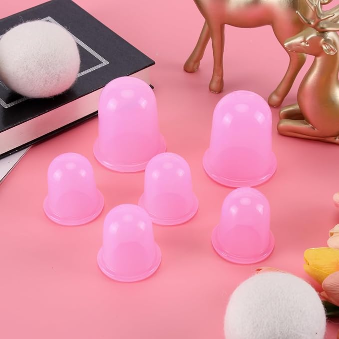 Silicone Cupping Therapy Set - Cupping Kit for Massage Therapy - Cellulite Remover Cupping Set - Anti Cellulite Cup Massager, Vacuum Suction Massage Cups for Cellulite Reduction-Ruum Studio Home