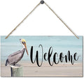 Rustic Hanging Welcome Wood Sign, 12 * 6inch - Farmhouse Porch Wall Art-Ruum Studio Home