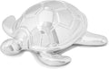 Small Sea Turtle Statue 4 inch Shiny Silver Accent Knick Knacks Paperweight for Bathroom Home Office Shelf Desk Table Decor, Cute Sea Turtle Gifts for Women-Ruum Studio Home